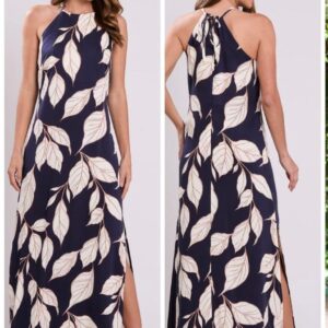 Vestido longo com fendas INFINI